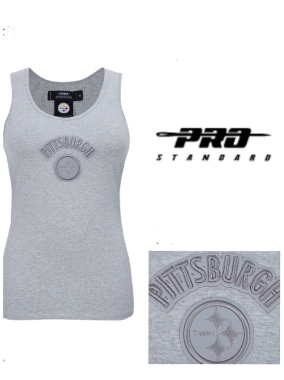Pittsburgh Steelers Pro Standard Women's Triple Tonal Racerback Tank Top (M)
